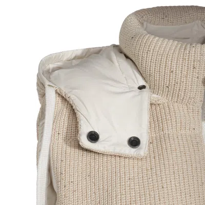Brunello Cucinelli Coats Burro In Neutral