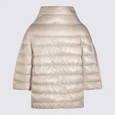 Herno Aminta Short Down Jacket In Neutral