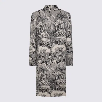 Vivienne Westwood Baroque Print Double-breasted Long Coat