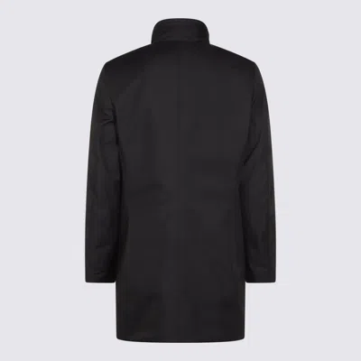 Moorer Coats Featuring High Collar And Side Pockets In Black