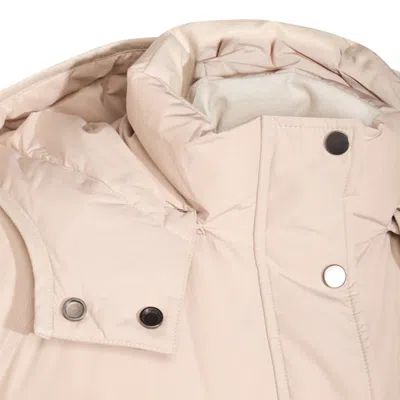 Brunello Cucinelli Puffer Jackets With Adjustable Hem And Hood In Gray