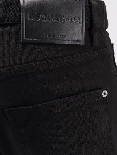 Dsquared2 Dsquared Black Stretch Denim Cool Guy Jeans In Black