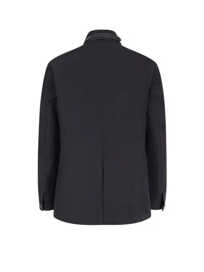 Tom Ford Long-sleeved Button-up Jacket In Black