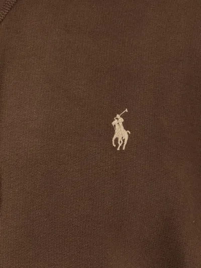 Polo Ralph Lauren Long Sleeve Shirts Man Ralph Lauren - Lspohood M2 Long Sleeve Knit - Brown In Brown