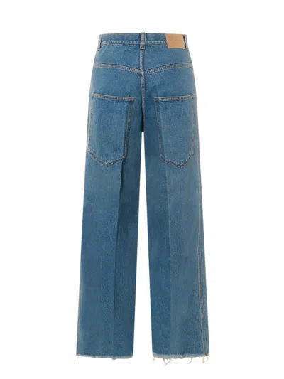 Gucci Cotton Jeans With Maxi Pockets In Blue