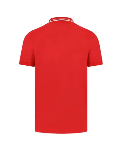 Valentino Vlogo Signature Cotton Polo Shirt In Red
