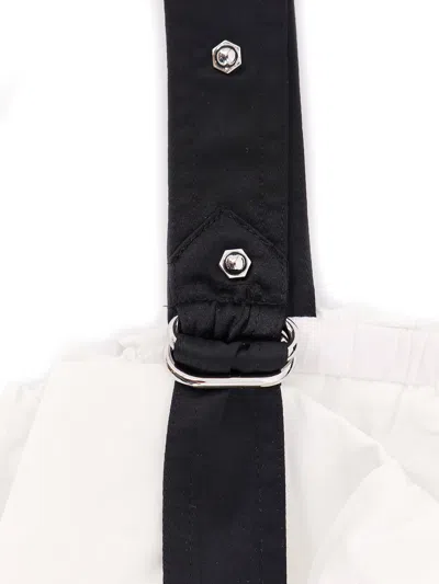 Pinko Balloon Sleeves Crop Top In White