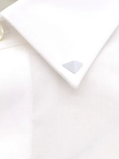 Valentino Cotton Shirt With Rockstud Untitled Studs In White