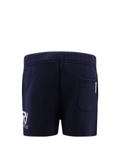 Autry Cotton Shorts With Embroidered Logo In Blue
