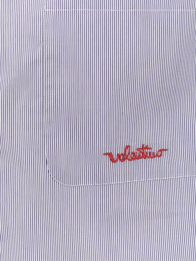 Valentino Garavani Striped Shirt Shirt And Blouse Light Blue In Blue