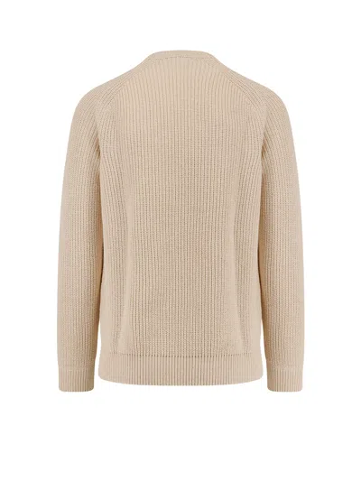 Stone Island Light Yellow Crewneck Pullover In Neutral