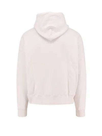 Off-white Cotton Sweatshirt Whit Frontal Logo Print In Neutral