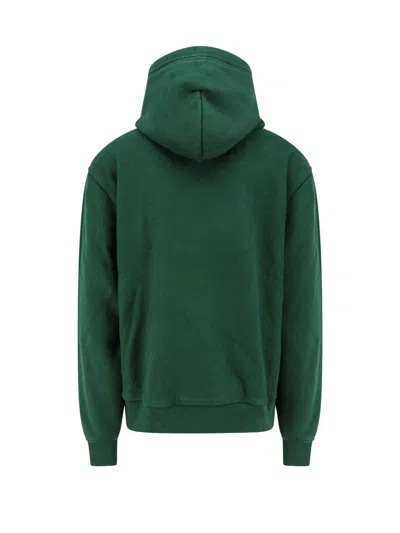 Burberry Cotton Sweatshirt With Ekd Patch In Green