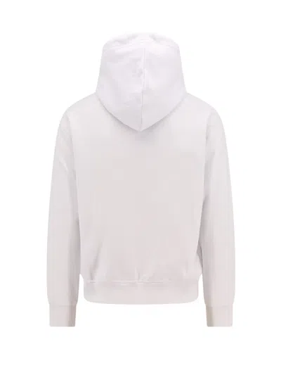 Dsquared2 Ciro Logo Printed Cotton Hoodie In White