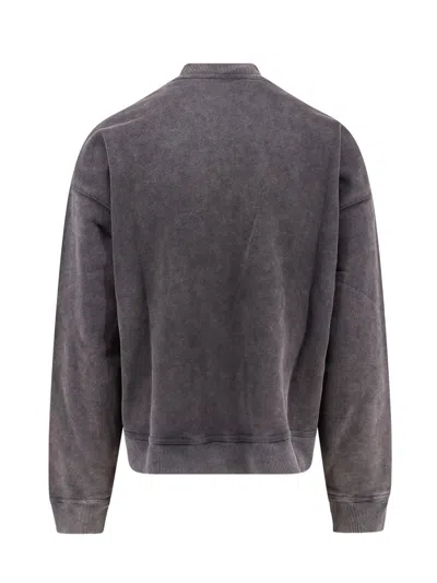 Represent Cotton Sweatshirt With Frontal Rep Logo In Gray