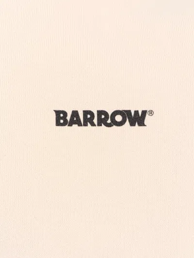 Barrow Cotton Sweatshirt With Iconic Charm In Neutral