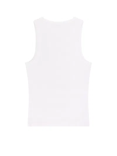 Givenchy Slim Tank Top With Logo Print In White