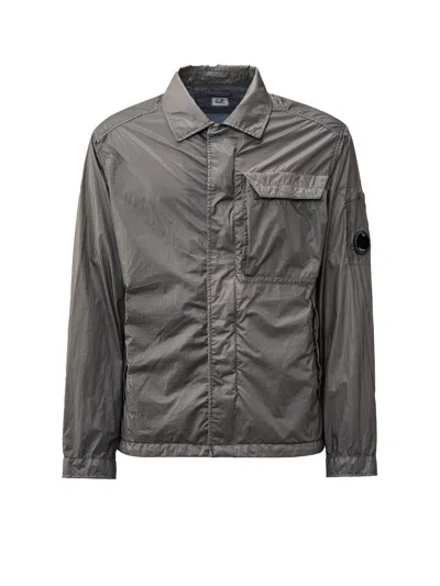 C.p. Company C.p.company Men Cs Ii Jacket With Polyurethanic Resin Coating In Gray