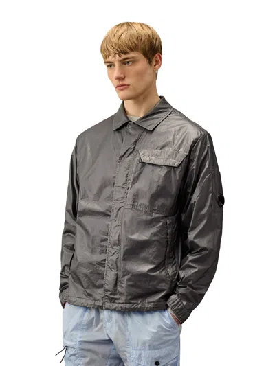 C.p. Company C.p.company Men Cs Ii Jacket With Polyurethanic Resin Coating In Gray