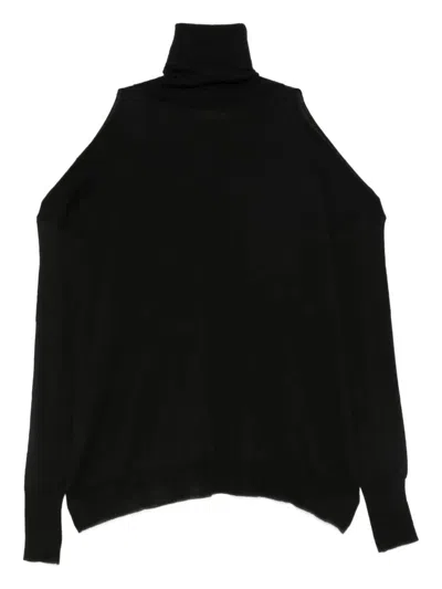 Roberto Collina Cut-out Oversized Turtleneck Sweater Clothing