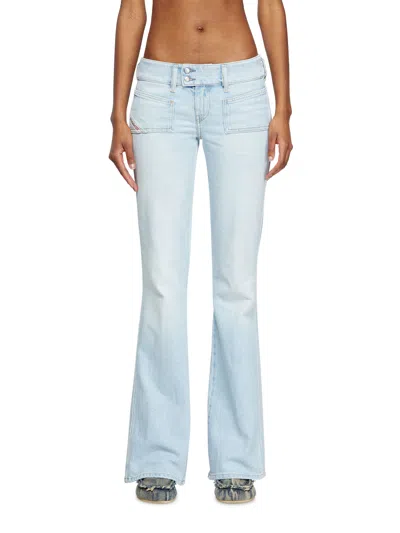 Diesel Whisper Bootcut Fit Jeans In Blue