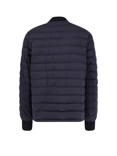 Burberry Dalham Down Jacket With Ekd Patch In Black