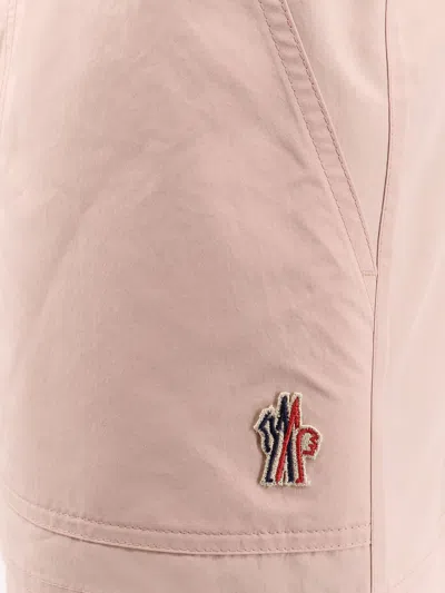 Moncler Day-namic Nylon Shorts With Drawstring In Pink