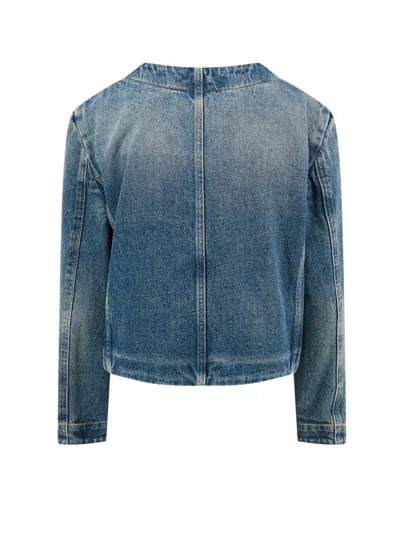 Givenchy Jacket In Denim With Chain Details In Blue