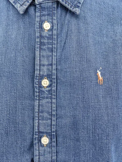 Polo Ralph Lauren Denim Shirt With Logo Embroidery