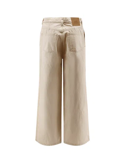 Ami Alexandre Mattiussi Wide-leg Denim Trousers With Patch Pockets In Gray