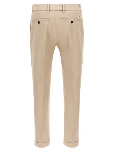 Department Five Pressed Turn-up Trousers In Neutral