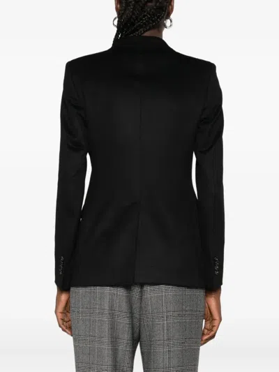 Tagliatore Double-breasted Camel Wool Blazer Clothing