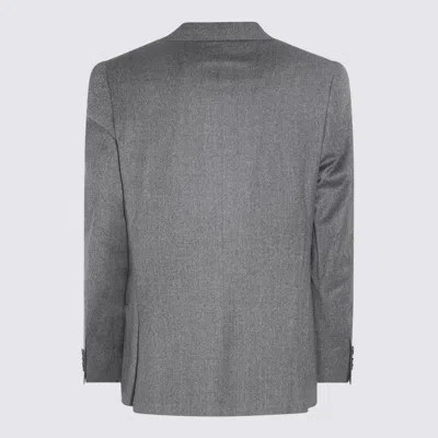 Canali Grey Wool Suits In Gray