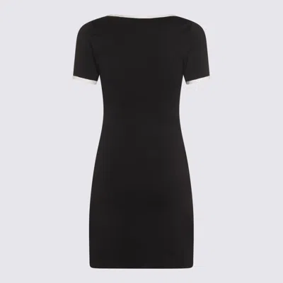 Courrèges Holistic Contrast Mini Dress In Black