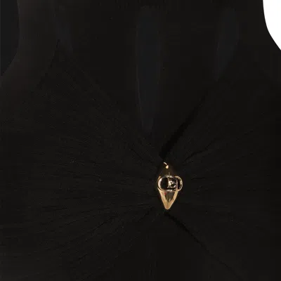 Elisabetta Franchi Dresses Blacks And Greys In Black