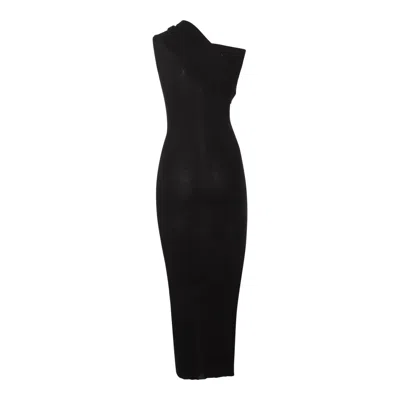 Rick Owens Dresses Blacks And Greys In Black