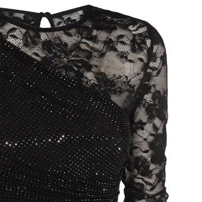 Self-portrait Dresses Blacks And Greys In Black