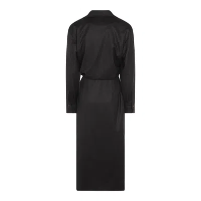 Brunello Cucinelli Wrap-effect Midi Shirt Dress