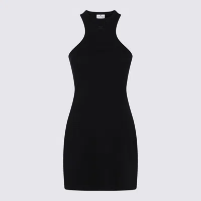 Courrèges Dresses Blacks And Greys In Black