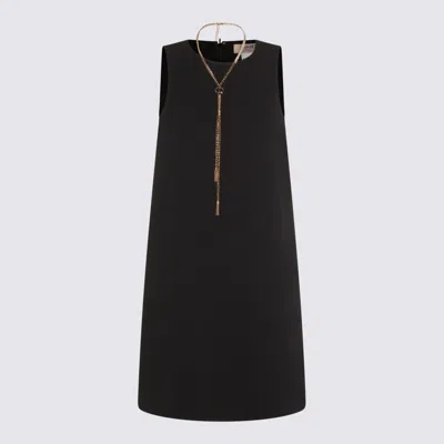 Twinset Sleeveless Mini Dress In Black