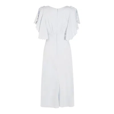 Elisabetta Franchi Dresses Blue And Green In White