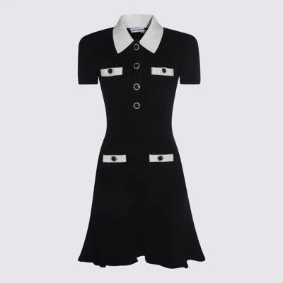 Self-portrait Collared Button-detail Mini Dress