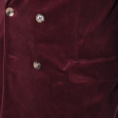 Brunello Cucinelli Velvet Double-breasted Suit Button Detailing In Multi