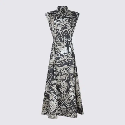 Brunello Cucinelli Multicolor Maxi Dress In Multi