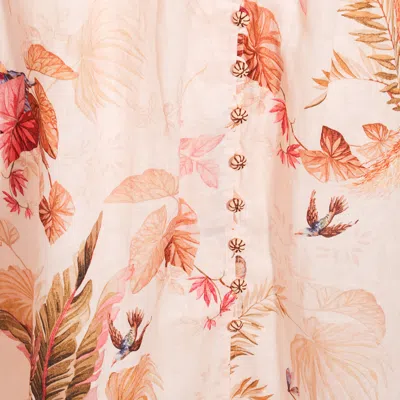 Zimmermann Dresses Cream Palm Floral In Multi