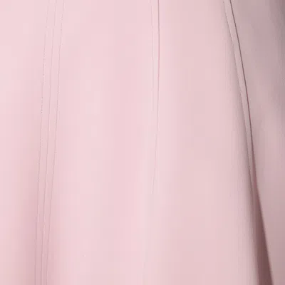 Elisabetta Franchi Light Crepe Dress With Floral Detail In Pink