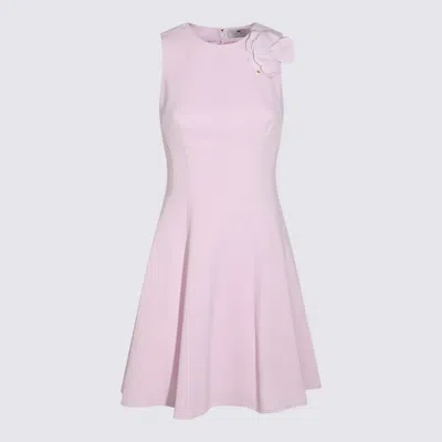 Elisabetta Franchi Light Crepe Dress With Floral Detail