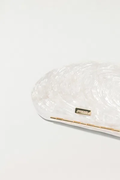 Simkhai Women's Bridget Pearl Oyster Clutch In Ivory In White