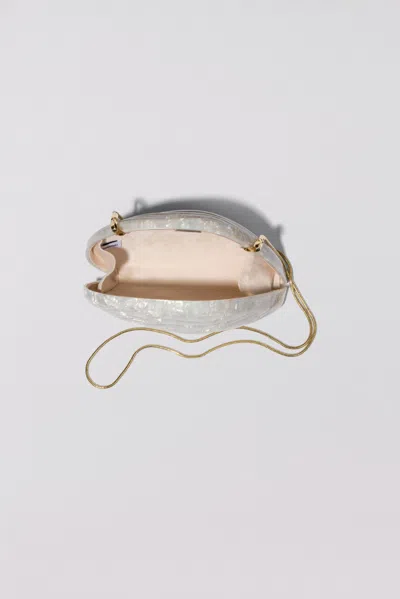 Simkhai Women's Bridget Pearl Oyster Clutch In Ivory In White