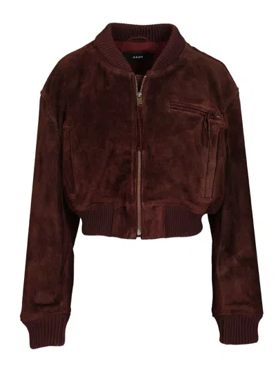 Arma Elettra Gritty Suede Jackets Brown In Brown